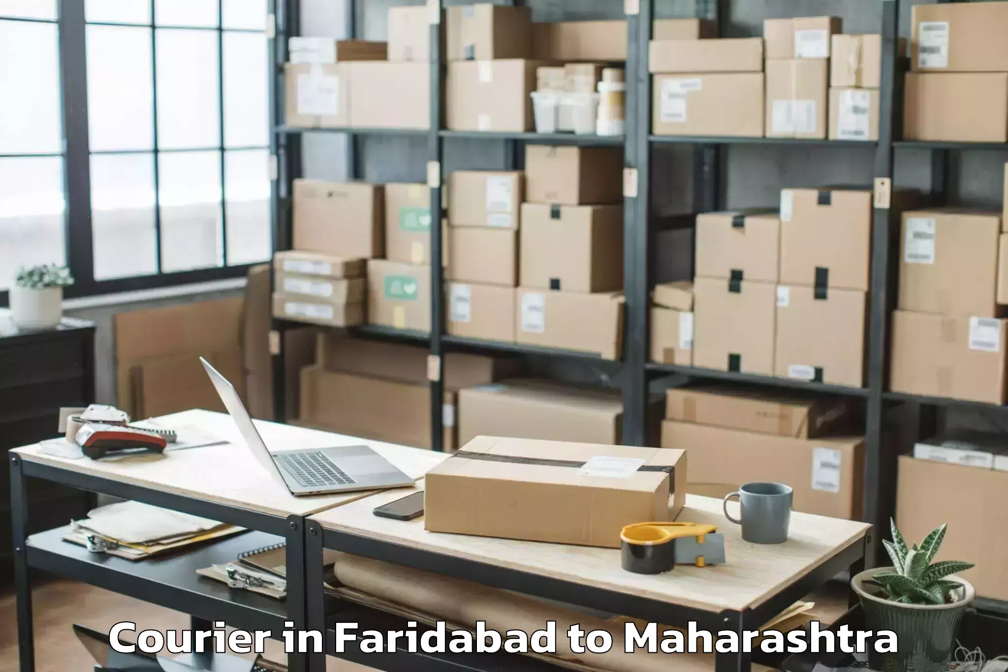 Top Faridabad to Navapur Courier Available